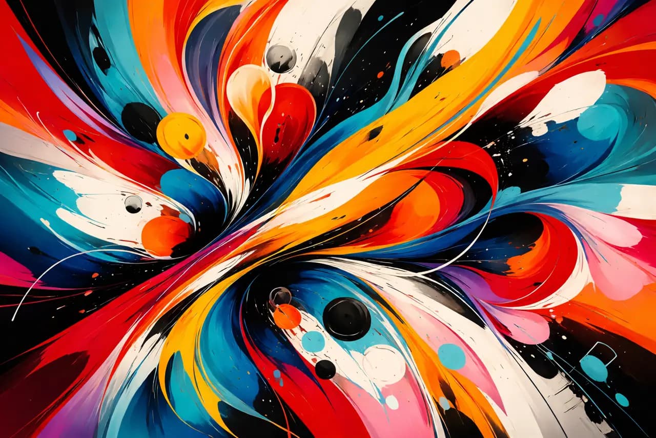 GLM 5 AI generated abstract artistic output