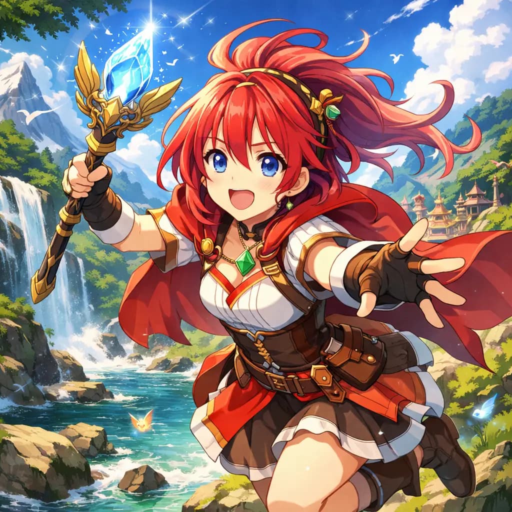 GLM 5 AI generated anime style image