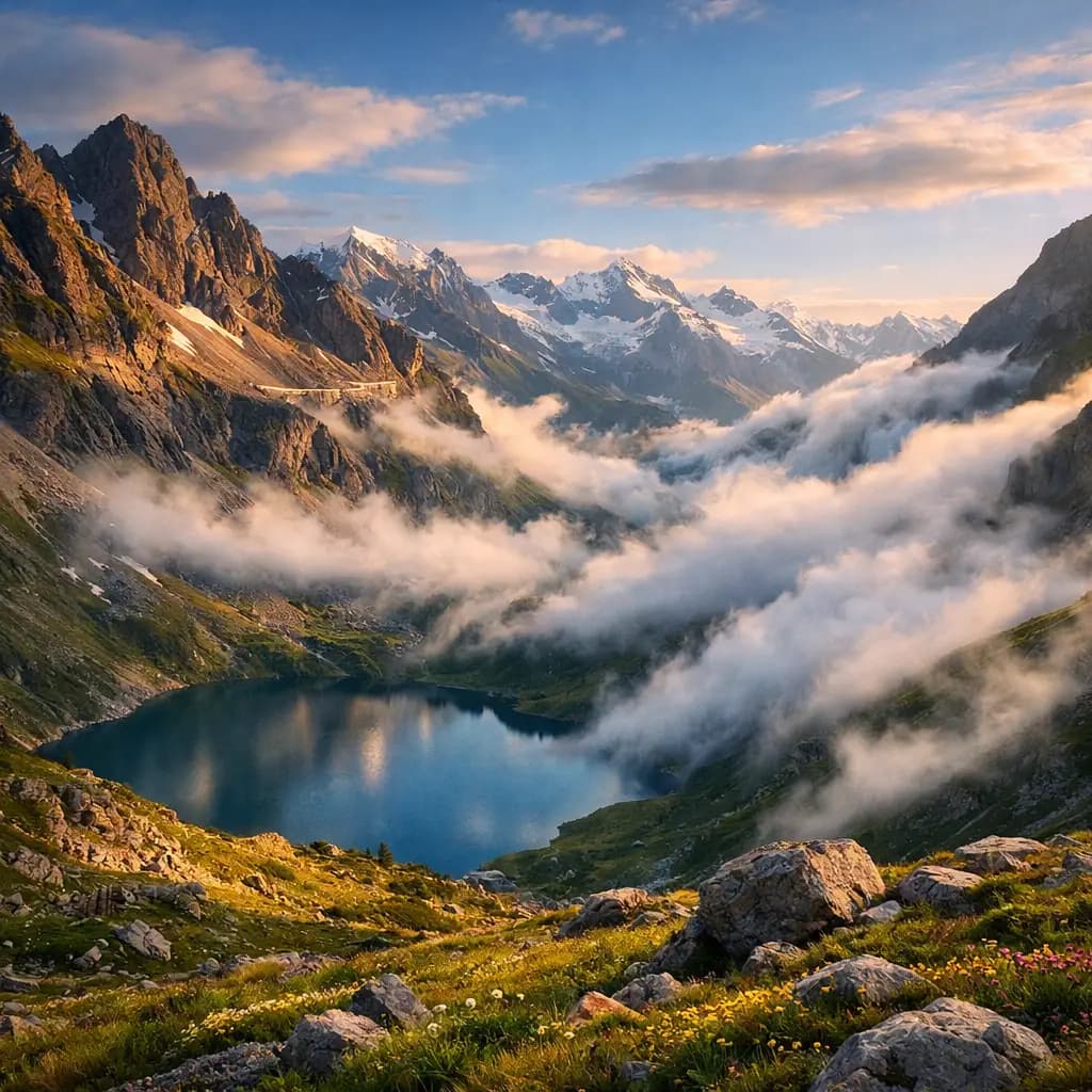 GLM 5 AI generated cinematic landscape video